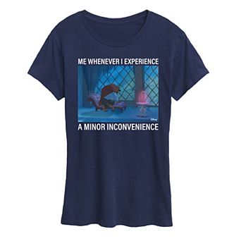 Disney's Beauty and the Beast Women's Minor Inconvenience Meme Graphic Tee