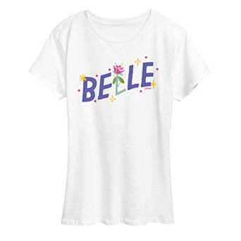 Disney Princess Belle Women's Rose Graphic Tee