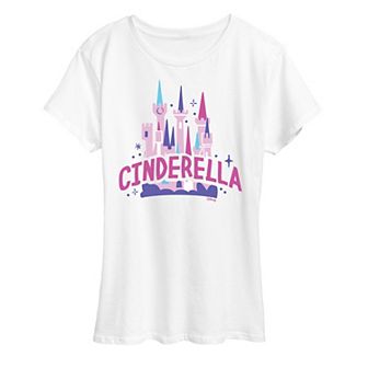 Disney Princess Cinderella Women's Castle Graphic Tee