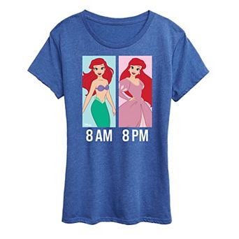 Disney Princess Ariel Women's AM to PM Graphic Tee