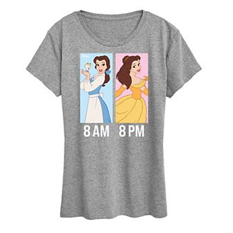 Disney Princess Belle Women's AM to PM Graphic Tee