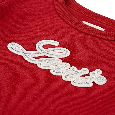 Girls 4-6x Levi's® Sparkle Crewneck & Flared Jeans 2-Piece Set