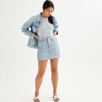 Juniors' Tinseltown Denim Mini Skirt