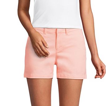 Women's Lands' End Elastic Back 5" Classic Chino Shorts