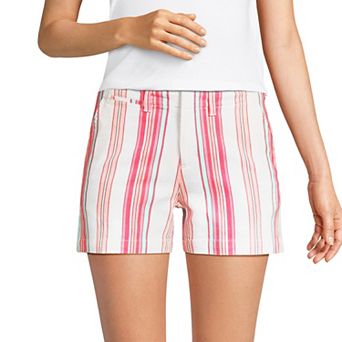 Women's Lands' End Elastic Back 5" Classic Chino Shorts