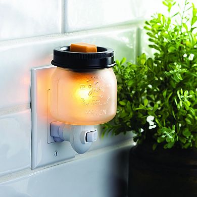 Candle Warmers Etc. 2-Pack Glass Mason Jar Plug-In Fragrance Warmers