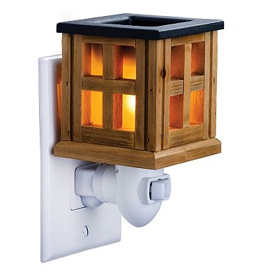 Candle Warmers Etc. 2-Pack Wooden Lantern Plug-In Fragrance Warmer