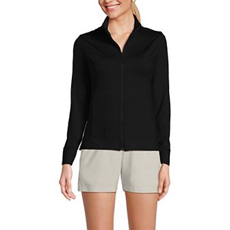 Women's Lands' End Long Sleeve High Impact Front Zip Jacket