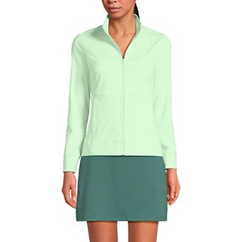 Women's Lands' End Long Sleeve High Impact Front Zip Jacket