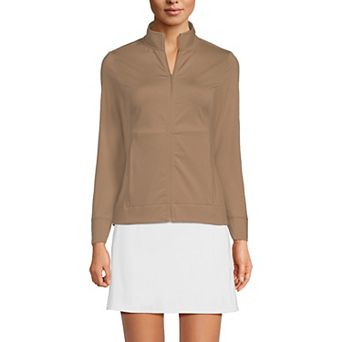 Women's Lands' End Long Sleeve High Impact Front Zip Jacket