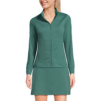 Women's Lands' End Long Sleeve High Impact Front Zip Jacket