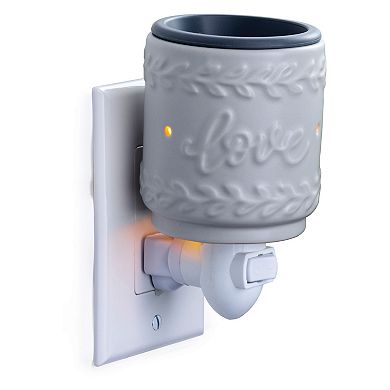 Candle Warmers Etc. 2-Pack Embossed "Love" Plug-In Fragrance Warmers