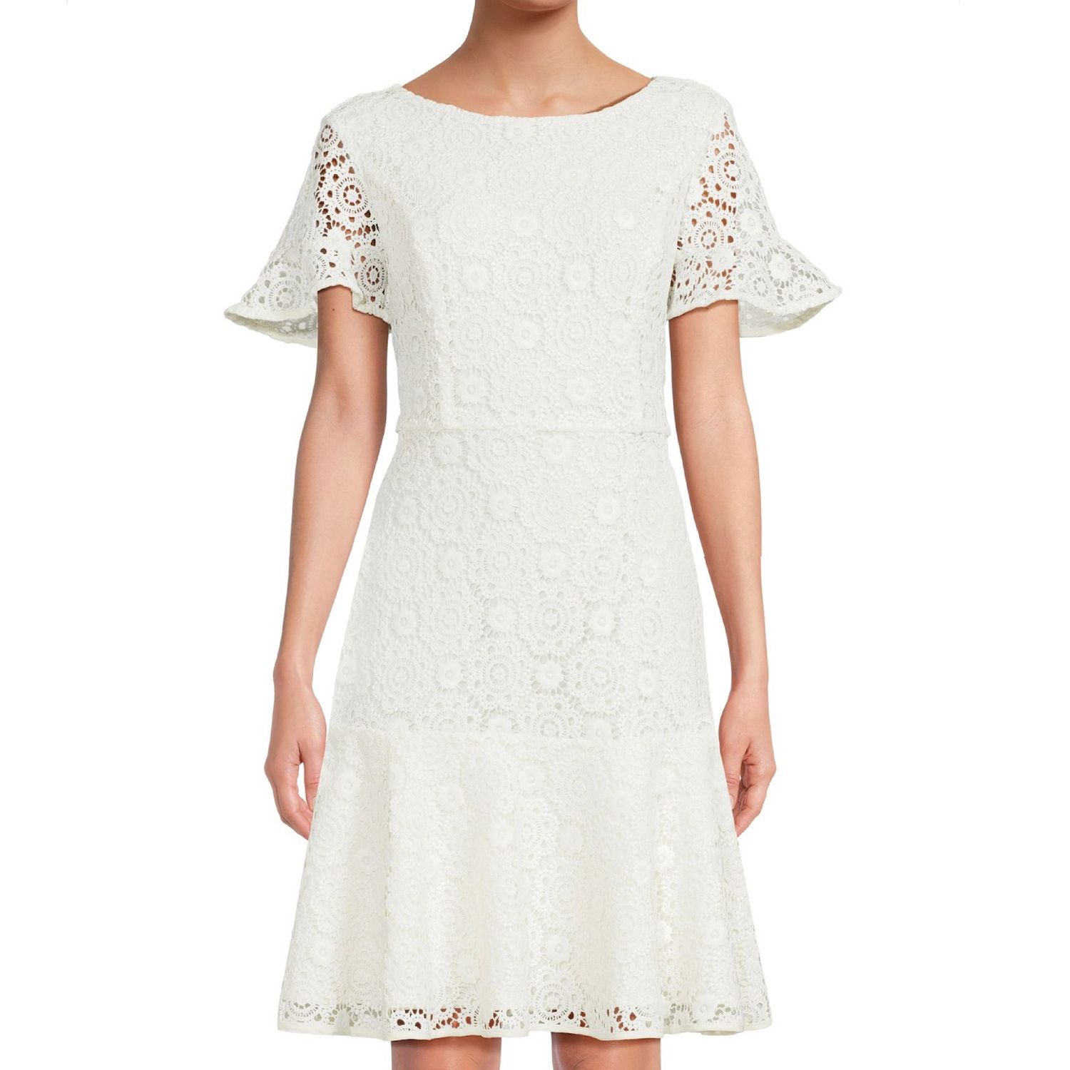 Женские платья Focus By Shani Lace Dress with Flounce Hem