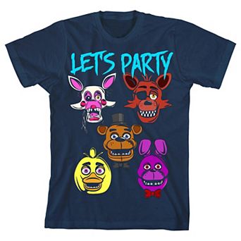 Boys 8-20 Five Nights at Freddy's "Let's Party" Graphic Tee