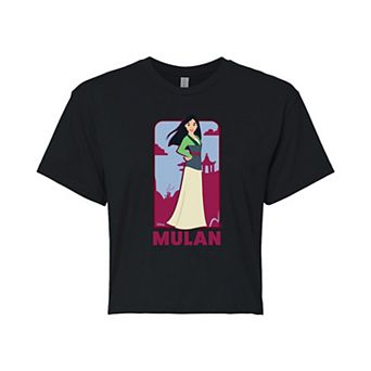 Disney Princess Mulan Juniors' Cropped Tee