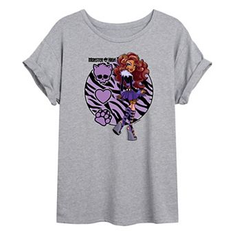 Juniors' Monster High Alumni Clawdeen Oversized Tee