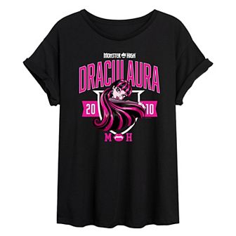 Juniors' Monster High Alumni Draculaura Oversized Tee