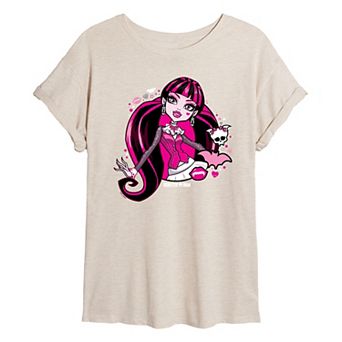 Juniors' Monster High Alumni Draculaura Oversized Tee