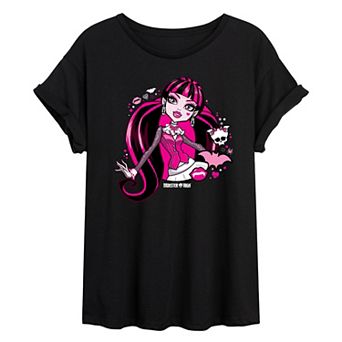Juniors' Monster High Alumni Draculaura Oversized Tee