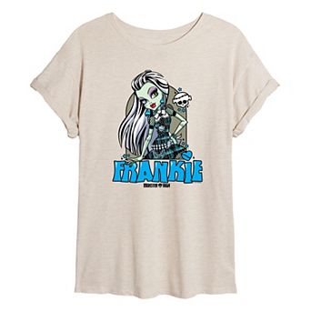 Juniors' Monster High Alumni Frankie Stein Oversized Tee