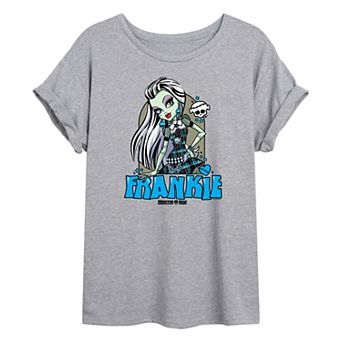 Juniors' Monster High Alumni Frankie Stein Oversized Tee