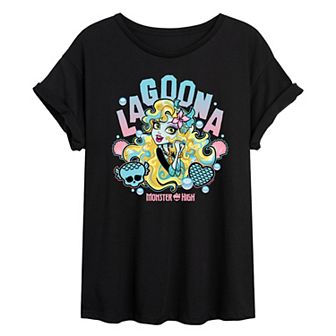 Juniors' Monster High Alumni Lagoona Blue Oversized Tee
