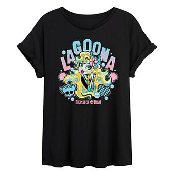 Juniors' Monster High Alumni Lagoona Blue Oversized Tee