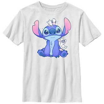 Disney's Lilo & Stitch St. Patty's Lucky Duck Portrait Boys Graphic Tee