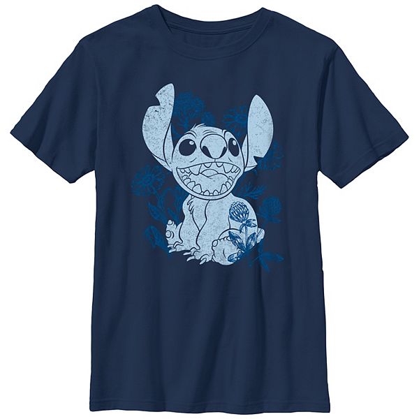 Disney's Lilo & Stitch Boys 8-20 Floral Stitch Sketch Graphic Tee