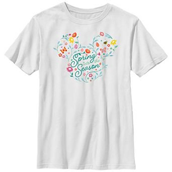 Disney's Mickey Mouse Boys 8-20 Floral Spring Into The Season Graphic Tee