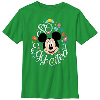 Disney's Mickey Mouse Boys 8-20 Easter "So Eggcited" Graphic Tee