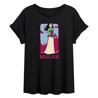Disney Princess Mulan Juniors' Oversized Tee