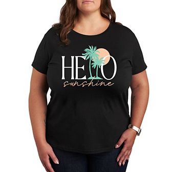 Plus Hello Sunshine Palms Graphic Tee