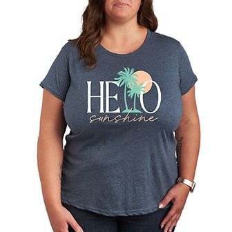 Plus Hello Sunshine Palms Graphic Tee