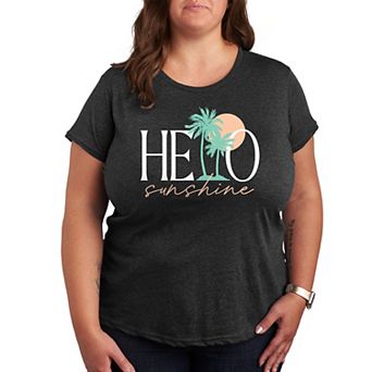 Plus Hello Sunshine Palms Graphic Tee