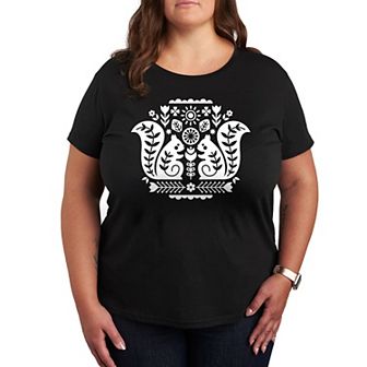 Plus Scandinavian Squirrels Graphic Tee
