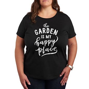 Plus The Garden Is My Happy Place Graphic Tee