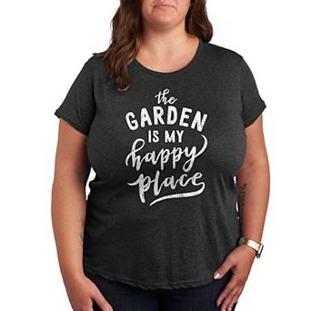 Plus The Garden Is My Happy Place Graphic Tee