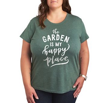 Plus The Garden Is My Happy Place Graphic Tee