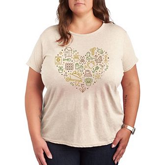 Plus Gardening Supplies Heart Graphic Tee