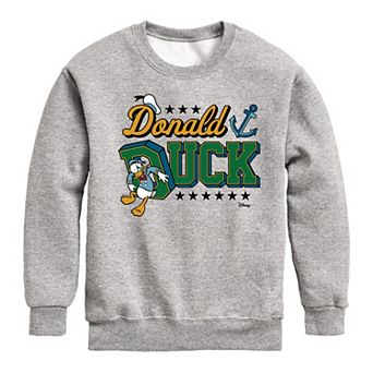 Disney's Mickey Mouse & Friends Donald Duck Boys 8-20 Collegiate Fleece Sweatshirt
