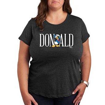 Disney's Donald Duck Plus Simple Font Graphic Tee