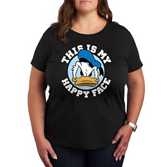 Disney's Donald Duck Plus This Is My Happy Face Graphic Tee