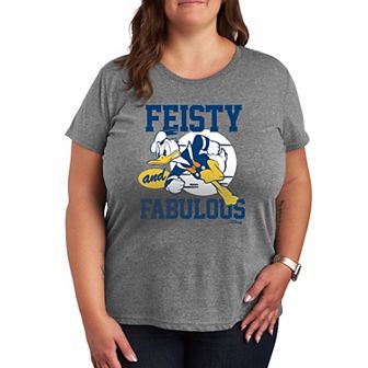Disney's Donald Duck Plus Feisty Fabulous Graphic Tee