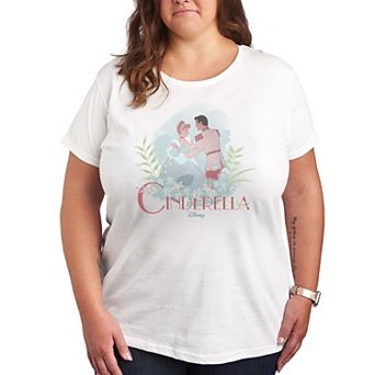 Disney Princess Cinderella Plus Prince Logo Graphic Tee