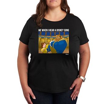 Disney's Beauty and the Besty Plus When I Hear Disney Song Meme Graphic Tee