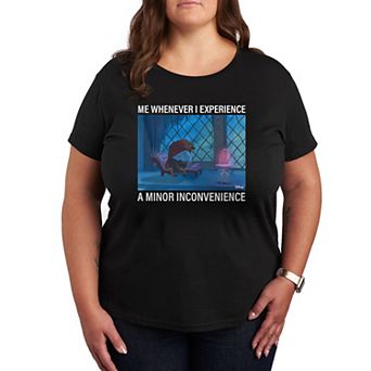 Disney's Beauty and the Beast Plus Minor Inconvenience Meme Graphic Tee