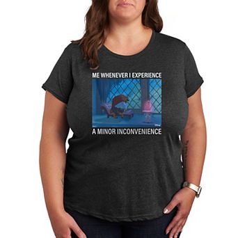 Disney's Beauty and the Beast Plus Minor Inconvenience Meme Graphic Tee
