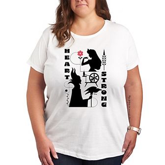 Disney's Sleeping Beauty Plus Heart Strong Graphic Tee