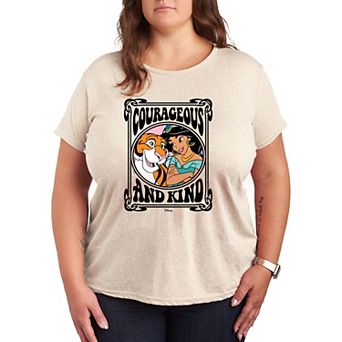 Disney Princess Jasmine Plus Courageous and Kind Graphic Tee